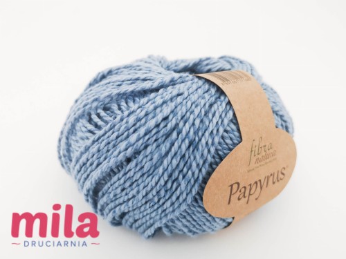 Włóczka Fibra Natura Papyrus 229-15 niebieski