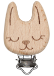 Drewniany klips do smoczka 19170 króliczek