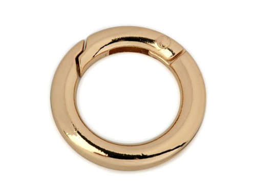 Karabińczyk okrągły, różowe złoto 18 mm 750722Z