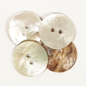 Guzik DROPS 522 wklęsły, biały 20 mm