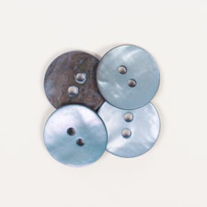 Guzik DROPS 621 niebieski, 15 mm