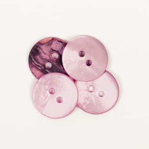 Guzik DROPS 622 różowy, 15 mm