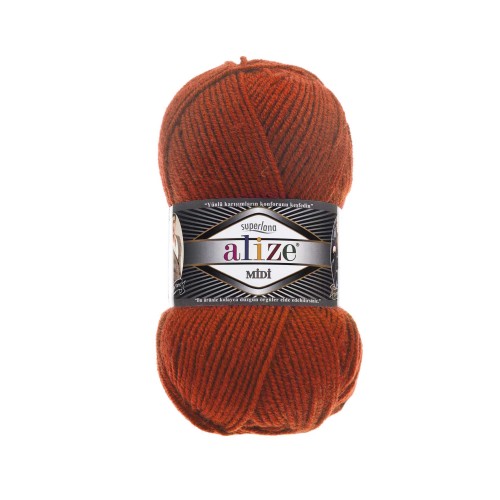 Włóczka Alize Superlana MIDI 36 terakota