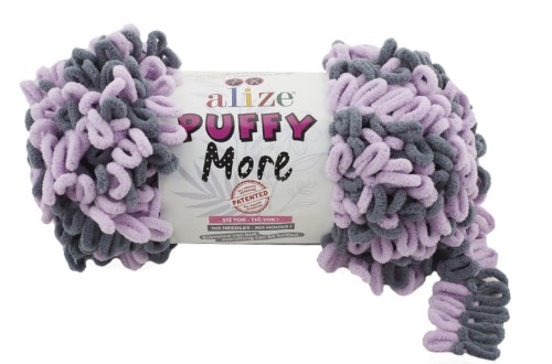 Włóczka Alize Puffy More 6285 poliester, mikropoliester, do dziergania rękami, palcami, do wyplatania, dywany, kocyki, kocyk, dywan, rękoma, szal