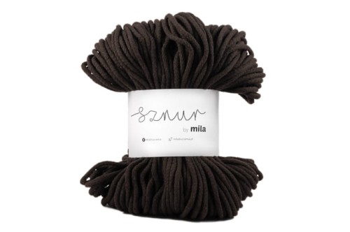 Sznurek bawełniany 5 mm, dł 100 m P20 czekolada