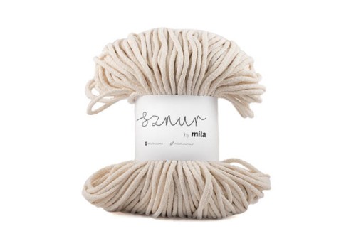 Sznurek bawełniany 5 mm, dł 100 m P08 ecru