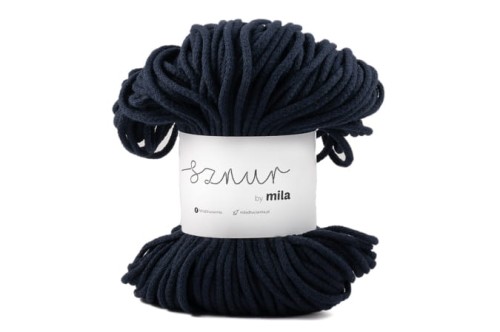 Sznurek bawełniany 5 mm, dł 100 m P53 granat