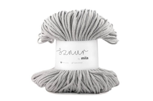 Sznurek bawełniany 5 mm, dł 100 m P02 jasny szary