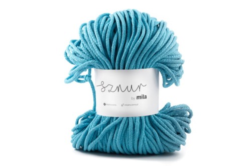 Sznurek bawełniany 5 mm, dł 100 m P66 jasny turkus