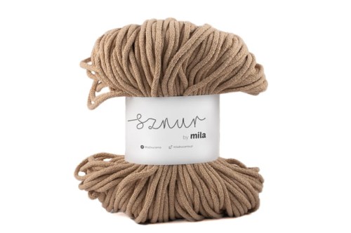 Sznurek bawełniany 5 mm, dł 100 m P14 karmel