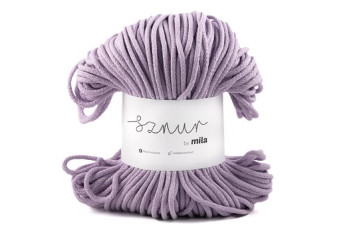 Sznurek bawełniany 5 mm, dł 100 m P68 lawenda