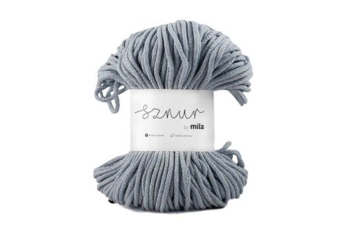 Sznurek bawełniany 5 mm, dł 100 m PM102 melanż szarobłękit