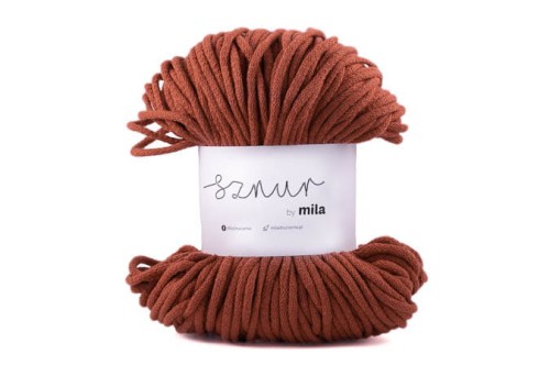 Sznurek bawełniany 5 mm, dł 100 m P37 miedziany