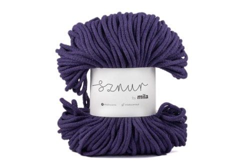 Sznurek bawełniany 5 mm, dł 100 m P71 śliwka