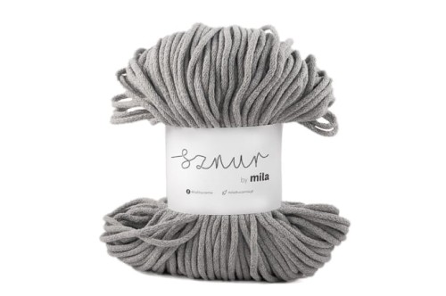 Sznurek bawełniany 5 mm, dł 100 m P03 szary