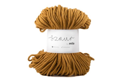 Sznurek bawełniany 5 mm, dł 100 m P39 ochra