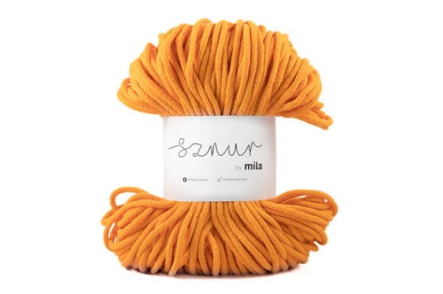 Sznurek bawełniany 5 mm, dł 100 m P40 ciemny żółty