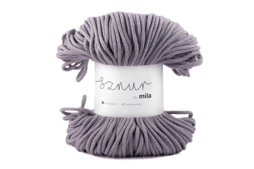 Sznurek bawełniany 3 mm, dł 50 m PM103 szarolawenda WYPRZEDAŻ