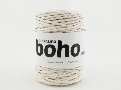 Sznurek Makrama Boho 4mm, 01 naturalny