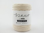 Sznurek 5 mm PREMIUM COTTON, 100m PC08 ECRU