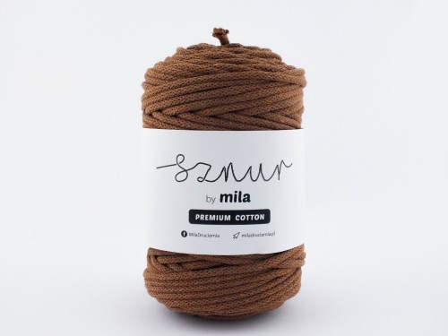 Sznurek 5 mm PREMIUM COTTON, 100m PC18 CYNAMON