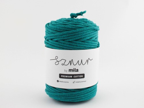 Sznurek 5 mm PREMIUM COTTON, 100m PC63 szmaragd