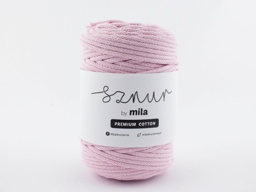 Sznurek 5 mm PREMIUM COTTON, 100m PC30 RÓŻ