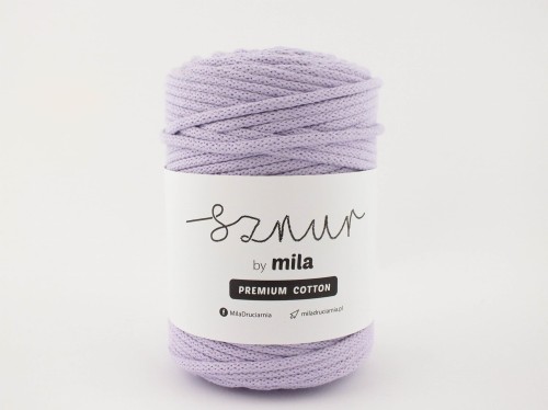 Sznurek 5 mm PREMIUM COTTON, 100m PC68 LAWENDA