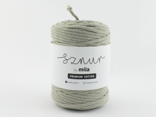 Sznurek 5 mm PREMIUM COTTON, 100m PC49 JASNA OLIWKA