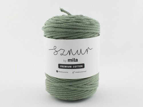 Sznurek 5 mm PREMIUM COTTON, 100m PC51 szałwia