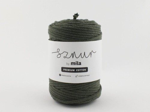 Sznurek 5 mm PREMIUM COTTON, 100m PC48 OLIWKA