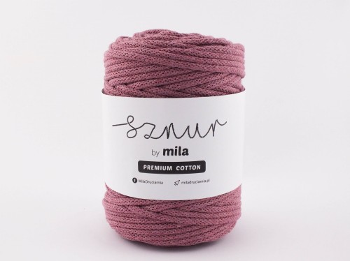 Sznurek 5 mm PREMIUM COTTON, 100m PC24 STARY RÓŻ