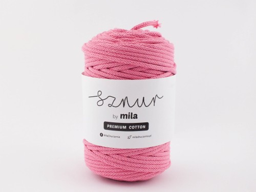 Sznurek 5 mm PREMIUM COTTON, 100m PC28 RÓŻANY