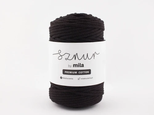Sznurek 5 mm PREMIUM COTTON, 50m PC20 czekolada /OUTLET/