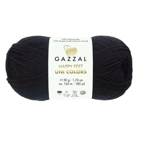 Włóczka Happy Feet Uni Colors 3554 czarny
