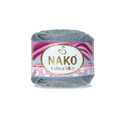 Włóczka Nako Estiva Silky 10880 ciemny szary
