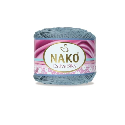 Włóczka Nako Estiva Silky 12408 niebieski