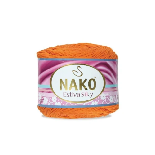 Włóczka Nako Estiva Silky 12926 pomarańczowy