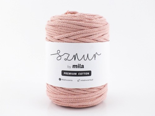 Sznurek 5 mm PREMIUM COTTON, 100m PC29 RÓŻOWE ZŁOTO