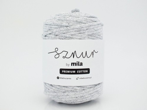 Sznurek 5 mm PREMIUM COTTON, 100m PC75 MGLISTE NIEBO