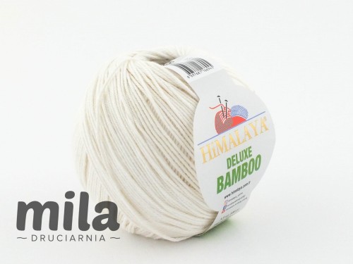 Włóczka Himalaya Deluxe Bamboo 124-02 kremowy