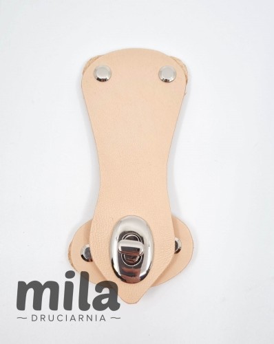 Zapięcie skórzane 15,5 cm, TL camel