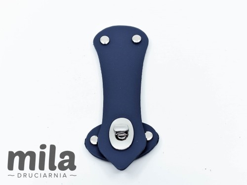 Zapięcie skórzane 15,5 cm, TL niebieski