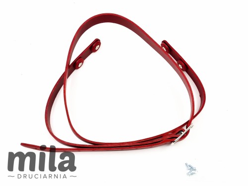 Ucho, pasek regulowany 140 cm, P140 czerwony