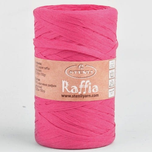 Przędza papierowa Raffia 10 róż