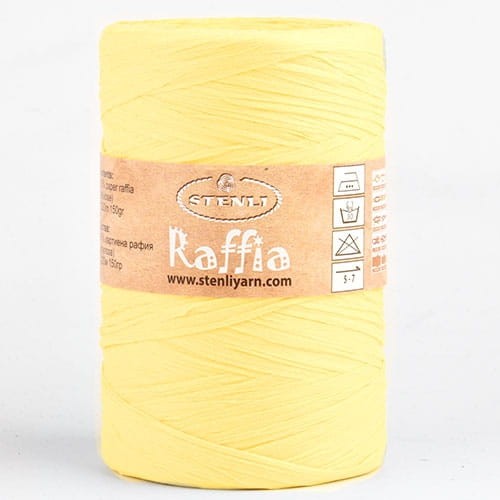 Przędza papierowa Raffia 21 cytrynowy