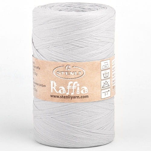 Przędza papierowa Raffia 20 jasny szary