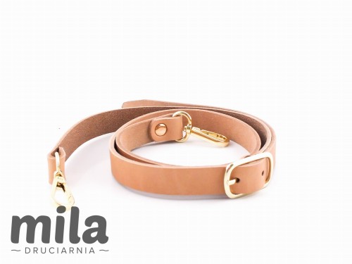 Ucho, pasek regulowany 120 cm karabińczyk, PK120 camel