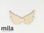 Skrzydła Anioła, sklejka, wzór 02D, 10x6 cm