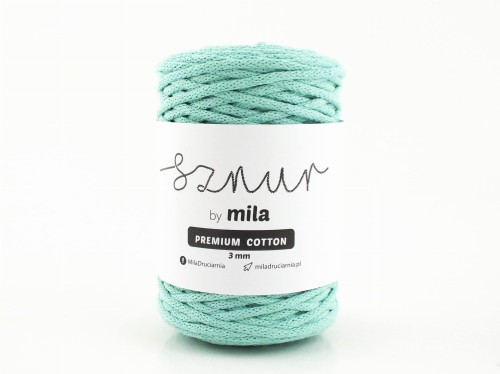 Sznurek 3 mm PREMIUM COTTON, 100m PC61 mięta
